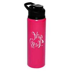 25oz Aluminum Sports Water Bottle Travel Girl Boss