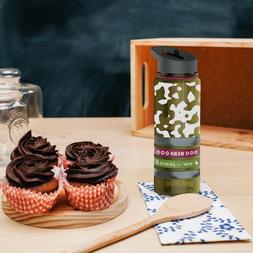 26oz Camouflage Tritan Water Bottle with Four Cool Bands w/H