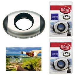 2pc Wine Bottle Collar Drip Ring Cap Drop Proof Foil Cutter 