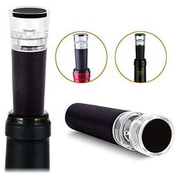 2Pcs Saver Bottle Preserver Air Pump Stopper Sealer Plug Too