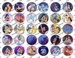 30 Precut 1" Aladdin Bottle cap Images Set 3