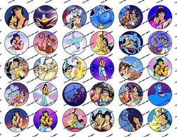 30 Precut 1" Aladdin Bottle cap Images Set 2