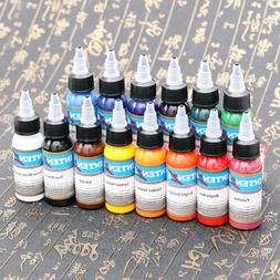 30ml/Bottle Professional Tattoo Ink Monochrome 14 Colors Set