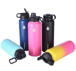 32 oz or 40 oz Vacuum Insulated Leak Proof Stainless Steel W