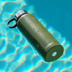 Green Water Bottle Flask 32oz Vacuum Stainless Steel Fitness