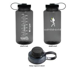 Nalgene 32 oz Wide-Mouth Water Bottle with humangear capCAP 