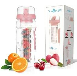 AquaFrut 32oz Fruit Infuser Water Bottle  with Bonus Brush! 