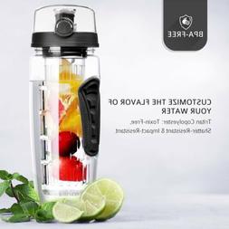 32oz Infuser Water Bottle Sport Fruit Infuser Toxin-Free Bot