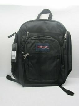 JanSport 34L Big Student Black Backpack 4 Compartment with B