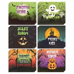 36 - Pop Soda Bottle Labels Stickers - Creepy Halloween Part