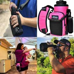 40 Oz Hydro Carrier Insulated Water Bottle Sling W/Carry Han