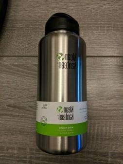 Klean Kanteen 40oz Wide Water Bottle - Brushed Steel - New -