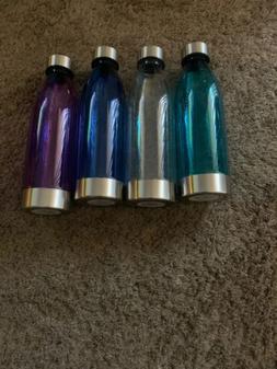 Clear Plastic With Stainless Steel Top 22 Oz