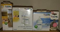 & 2 Nipples New Philips Avent  11 Oz  9 Oz  4 Oz Nipples 3m+