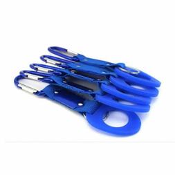 5 Pack Aluminum Silicone Carabiner Key Ring Water Bottle Hol