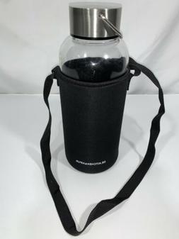 50 oz Sports Glass Water Bottle with Twist Cap, Clear Borosi