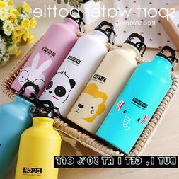 500ml Kids Water Bottle With Straw BPA Free Children Sport W