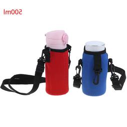 500ML Water Bottle Carrier Insulated Cover Bag Holder Strap 