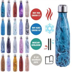 500ML Water Bottle Vacuum Insulated Sport School Hot Cold Dr