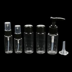 5pcs Travel Refillable Empty Bottle Funnel Set for Shampoo S