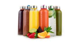 Vremi 6 Pack Glass Water Bottle 18 Oz Drinking Juicing Bever