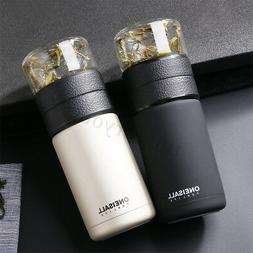 600ML 20oz Insulated Water Bottle Tea Cup with Tea Infuser T