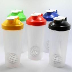 600ml BPAfree Shake Protein Blender Shaker Mixer Cup Drink W