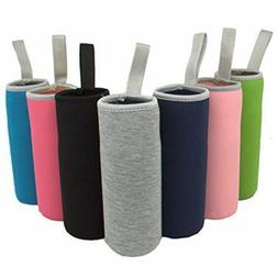 7 Pack Glass Water Bottle Sleeve 12oz - 19.4 oz Neoprene Ins