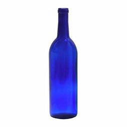 750 ml Cobalt Blue Glass Claret/Bordeaux Bottles, 12 per cas