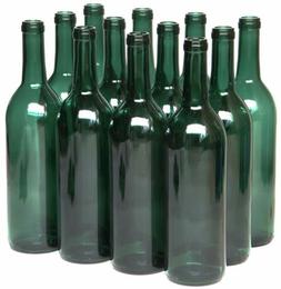 North Mountain Supply 750ml Clear Glass Bordeaux Wine Bottle