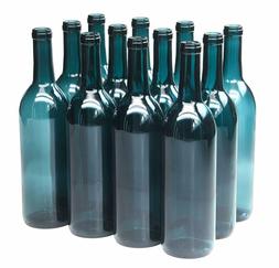 North Mountain Supply 750ml Glass Bordeaux Wine Bottle Flat