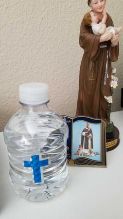 8 oz Bottle HOLY WATER blessed by POPE FRANCIS Agua Bendita 