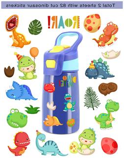 82pcs Cute Dinosaur Stickers for Kids Guitar Laptop Stickers