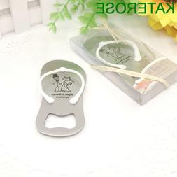96 x Personalised Favours Wedding Jandal Flip Flop Bottle Op