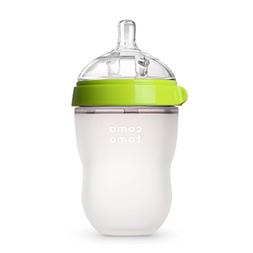 Comotomo Natural Feel 8 Ounce Baby Bottle 3 Pack - Green