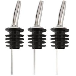Free Flow Metal Liquor Bottle Pourers - For Half-Gallon Bott