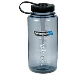 Nalgene 32oz Tritan Wide Mouth Bottle Grey w/Black Lid