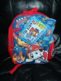 PAW PATROL MVP 5 PIECE BOOKBAG SET, FOLDABLE LUNCH BAG,PENCI