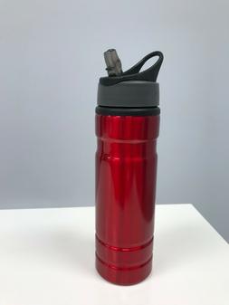 Aluminum Water Bottle 20oz Red