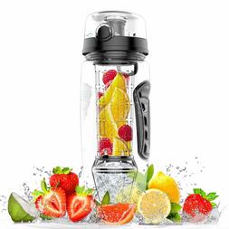 Amzdeal Fruit Infuser Water Bottle 1L 32 Oz Sports Water Bot