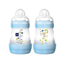 MAM Anti-Colic Bottle, Boy, 5 Ounces, 2-Count