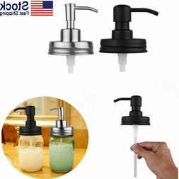 Anti-Rust Metal Mason Jars Lid Shower Soap Lotion Pump Dispe