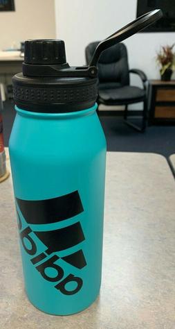 Adidas Aqua Teal Blue Water Bottle double wall stainless ste