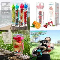 Aquafrut 32 OZ Fruit Infuser Water Bottle BPA Free Infusion 