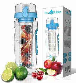 AquaFrut 32 OZ Fruit Infuser Water Bottle Fruit Filter Flavo