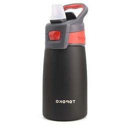 TOPOKO AUTO FLIP 12 OZ Stainless Steel Kids Water Bottle for