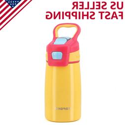 TOPOKO Vacuum Stainless Steel Kids Water Bottle AUTO FLIP 12