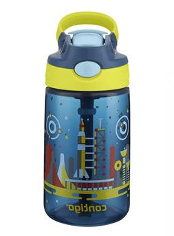Contigo AUTOSPOUT Straw Gizmo Flip Kids Water Bottle, 14 ., 