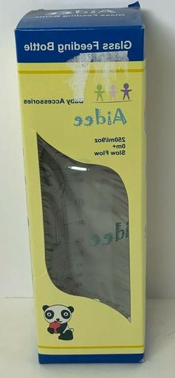 Aidee Baby Accessories Glass Feeding Bottle Slow Flow 250ml/