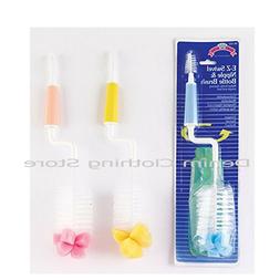 Baby King E-Z Swivel Nipple & Bottle Brush Cleaner Sponge Cl